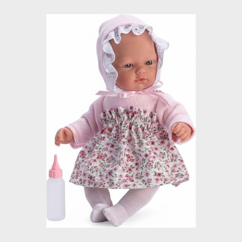 Asi - Oli Baby Dukke - Pige - 30 Cm - Pink Top Og L�s Nederdel