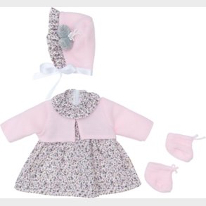 Asi - Dukket�j - Leonora - Til Dukker P� 46 Cm - Rosa Blomstret