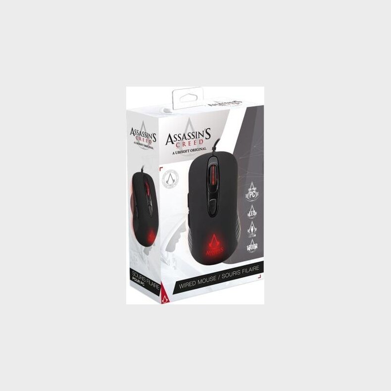 Assassin's Creed - Gaming Mouse 3600 Dpi -led-black