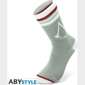 Assassin's Creed - Socks- Grey - White - Crest