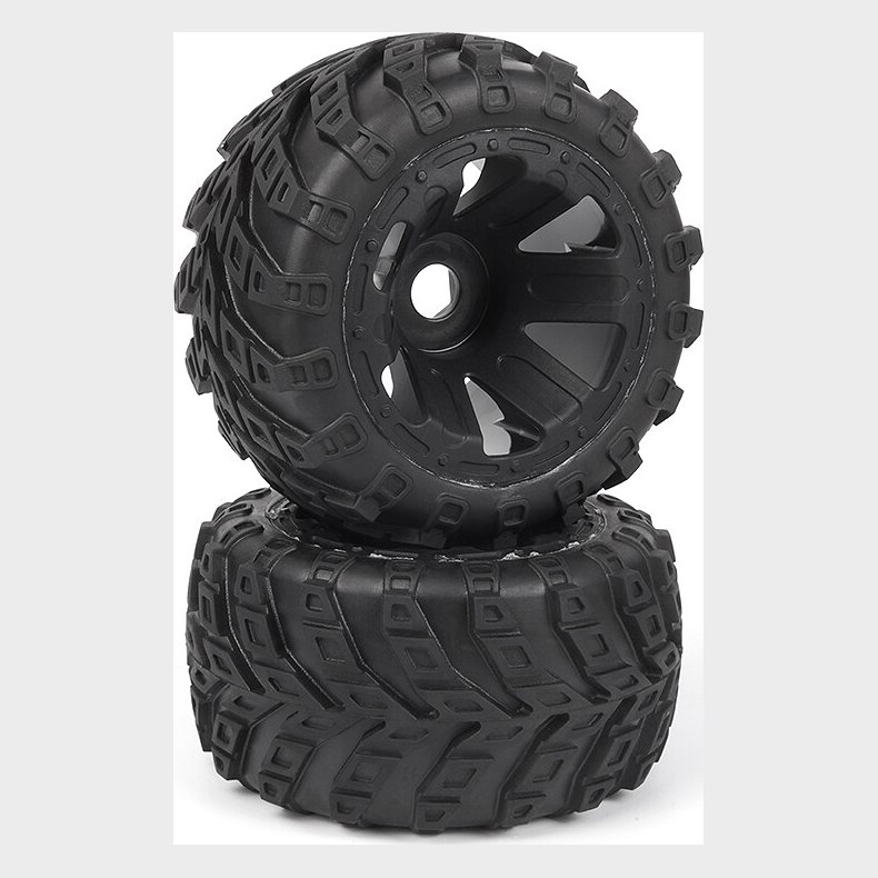 Assembled Wheel & Tyre Set (mt/2pcs) - Mv151064 - Maverick Rc