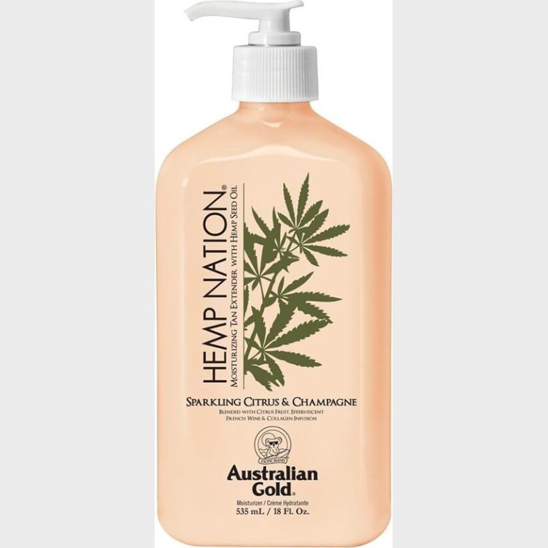 Australian Gold - Hemp Nation Moisturizing Tan Extender - Citrus & Champagne - 535 Ml