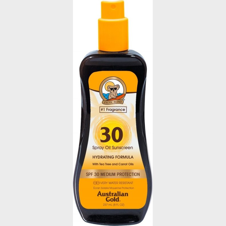 Australian Gold - Solcreme Spray - Oil Sunscreen Spf30 237 Ml