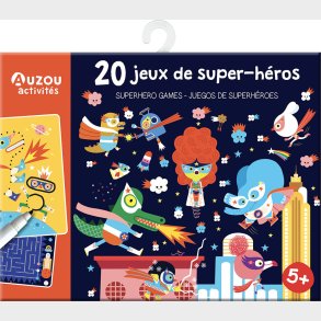 Auzou - Aktivitetskort - 20 Opgaver - Superhelte