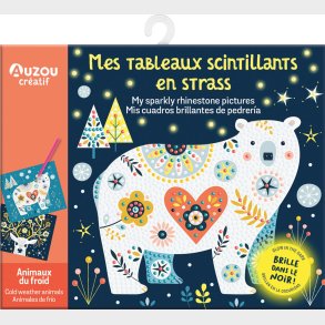 Auzou - Aktivitetsst - Kunst Med Rhinsten - Selvlysende