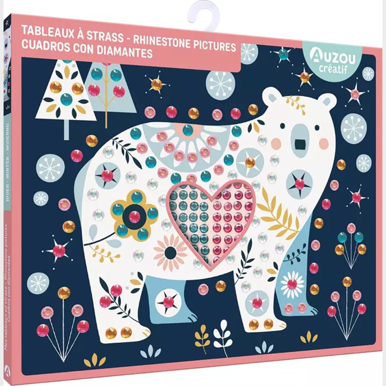 Auzou - Aktivitetsst - Kunst Med Rhinsten