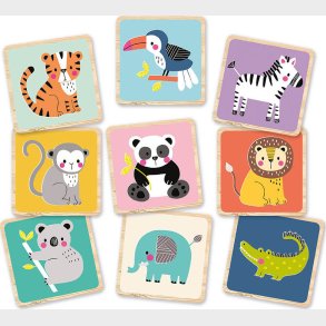 Auzou - Huskespil Af Tr - Vilde Dyr