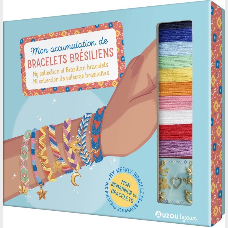 Auzou - Jewellery Factory - Flet Brasilianske Armb�nd - Diy S�t