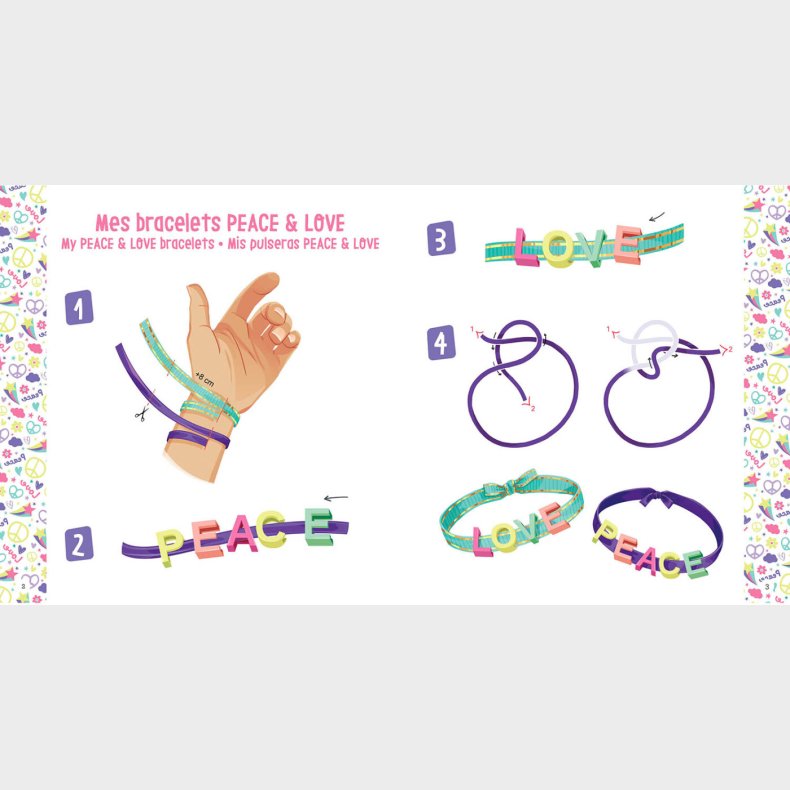 Auzou - Jewellery Factory - Peace Og Love Armbnd