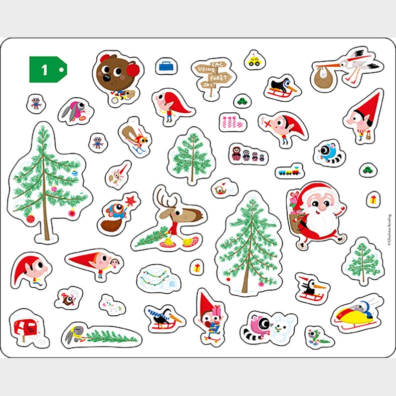 Auzou - Klistermrker 200 Stk - Jul