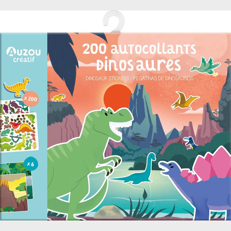 Auzou - Klistermrker - Dinosaurer 200 Stk