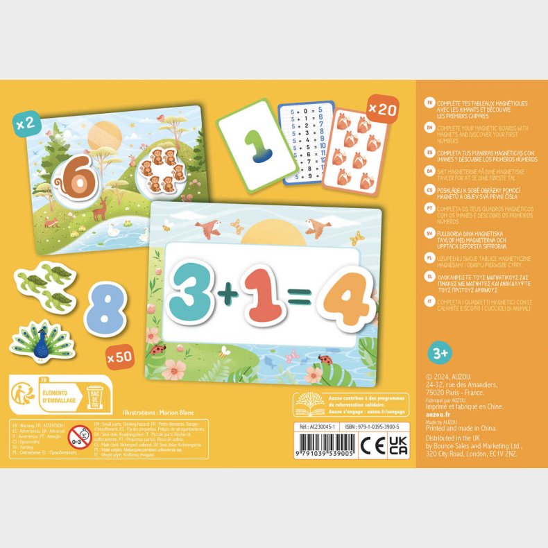 Auzou - Magnetisk Legest - Lr Tallene