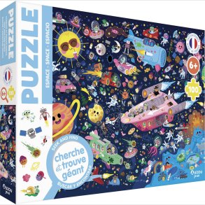 Auzou - Rummet - S�g Og Find Puslespil - 100 Brikker