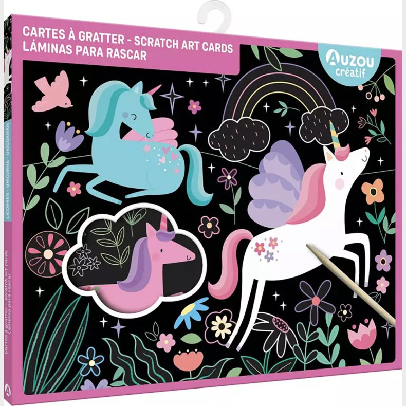 Auzou - Ridsekort - Enhjrning