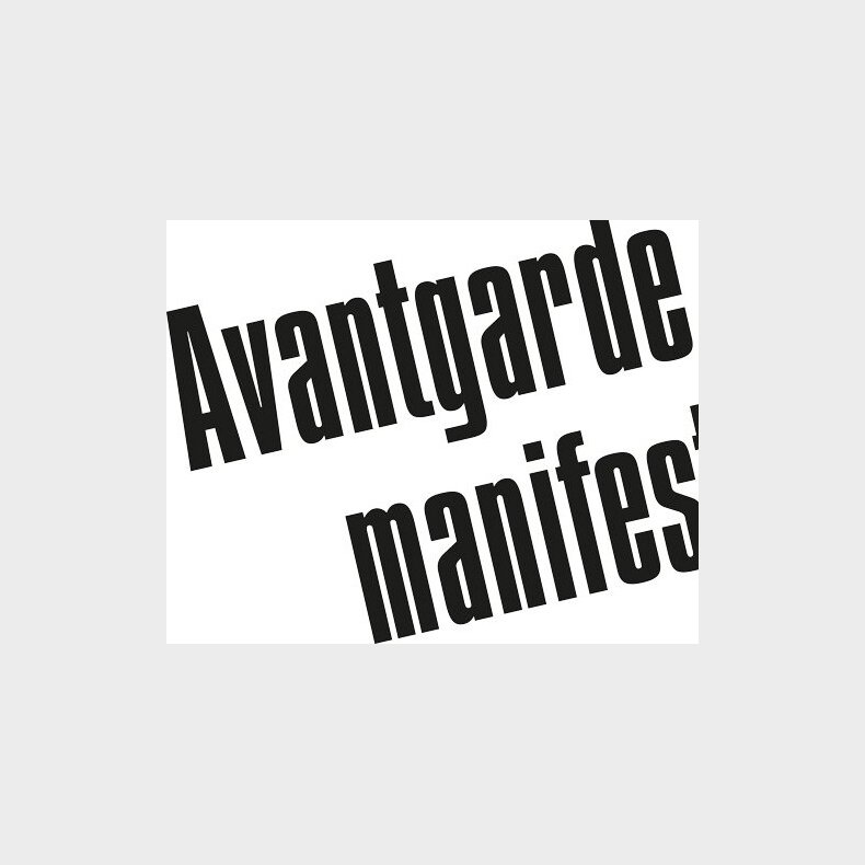 Avantgardemanifester - Mikkel Bolt - Bog
