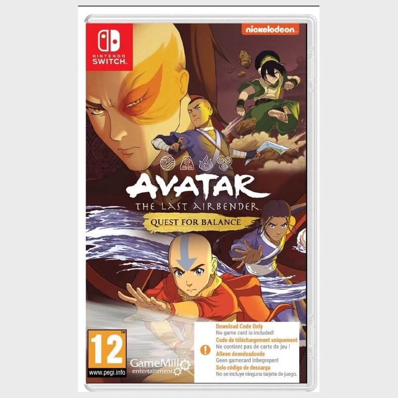 Avatar: The Last Airbender - Quest For Balance - Kode I Boks - Nintendo Switch