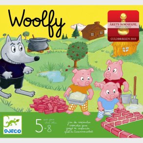 Djeco | Brnespil - Woolfy og de 3 sm grise