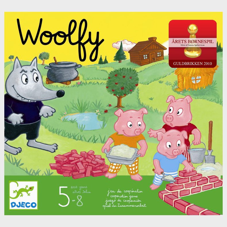 Djeco | Brnespil - Woolfy og de 3 sm grise