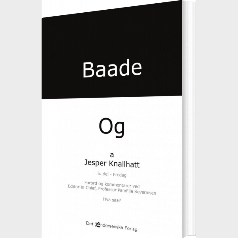Baade - Og Onsdag - Jesper Knallhatt - Bog