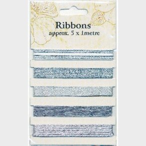 Bnd 5x1m Ass Slv Ensfarvet