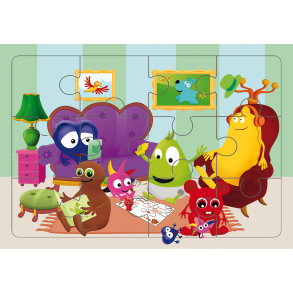 Babblarna puslespil m. 12 brikker - Hverdag