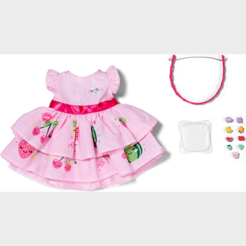 Baby Born - Kjole Med Pins 43 Cm