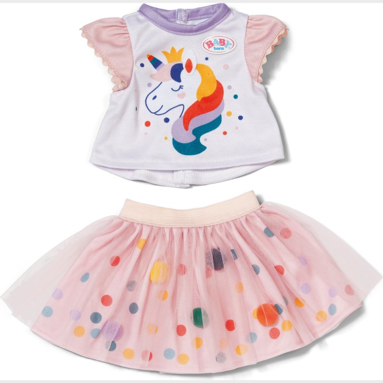Baby Born - Outfit Med Tylskrt Enhjrning 43 Cm - (871720)