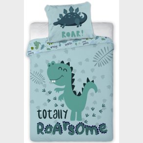 Baby Dino Rawr Junior Sengetj 100x135 cm - 100 procent bomuld