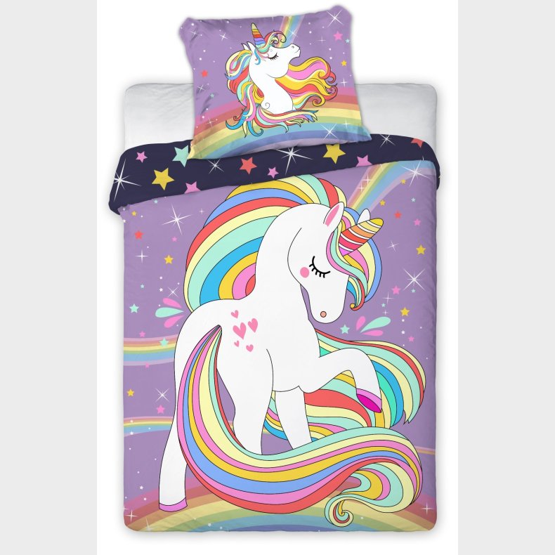 Baby Unicorn Pony Junior Sengetj 100x135 cm - 100 procent bomuld