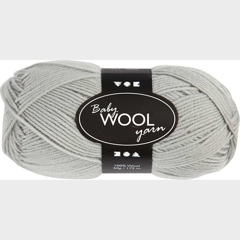 Babygarn - Bldt - L 172 M - Lys Gr - 50 G