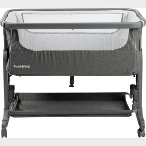 Babytrold - Bedside Sleep Tight Med Hjul - Gr� - 92 X 55 X 70.5-82 Cm