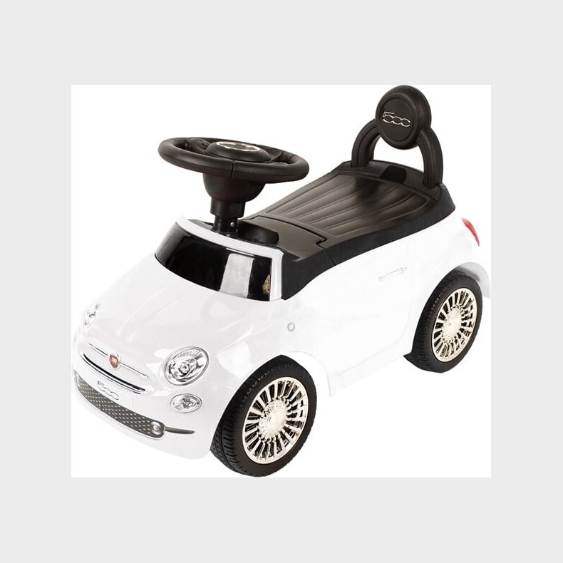 Babytrold - Gbil - Fiat 500 - Hvid