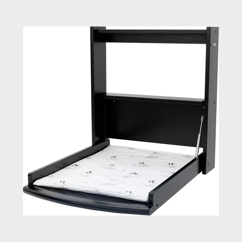 Babytrold - V�gh�ngt Puslebord Inkl. Madras - Sort