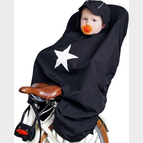 Babytrold - Regnslag Til Cykelstol - Sort