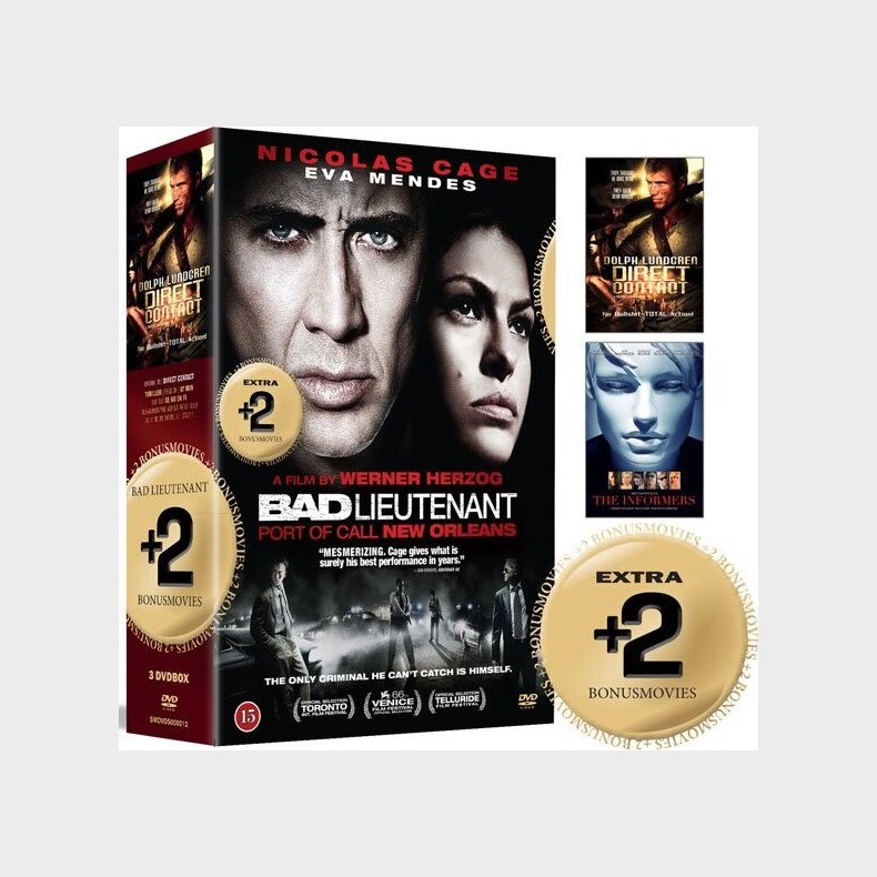 Bad Lieutenant: Port Of Call New Orleans // Direct Contact // The Informers - DVD - Film