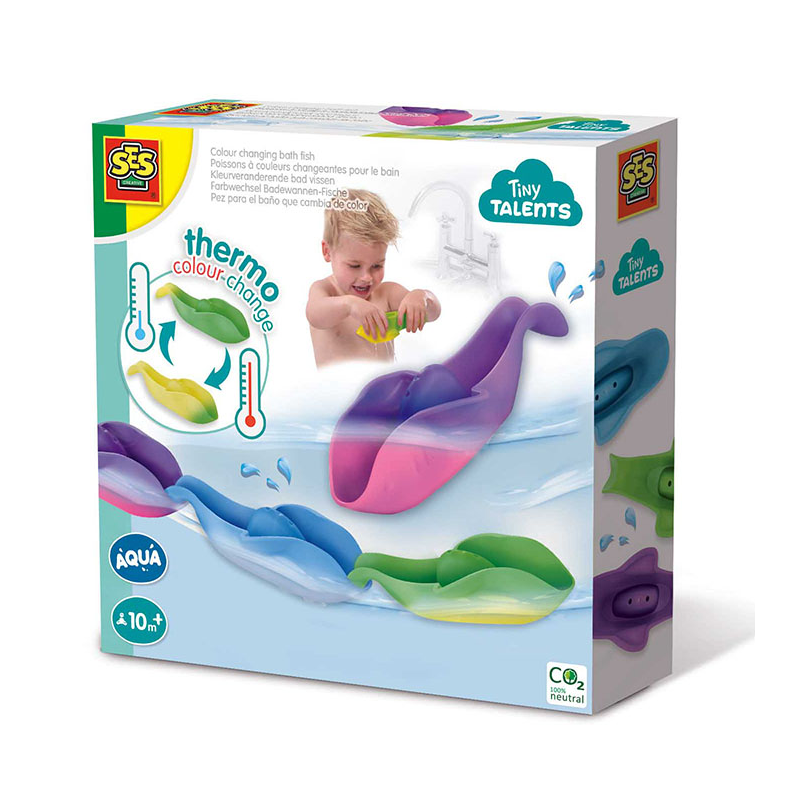 SES Creative | Badeleg - Farveskiftende fisk, 3 stk