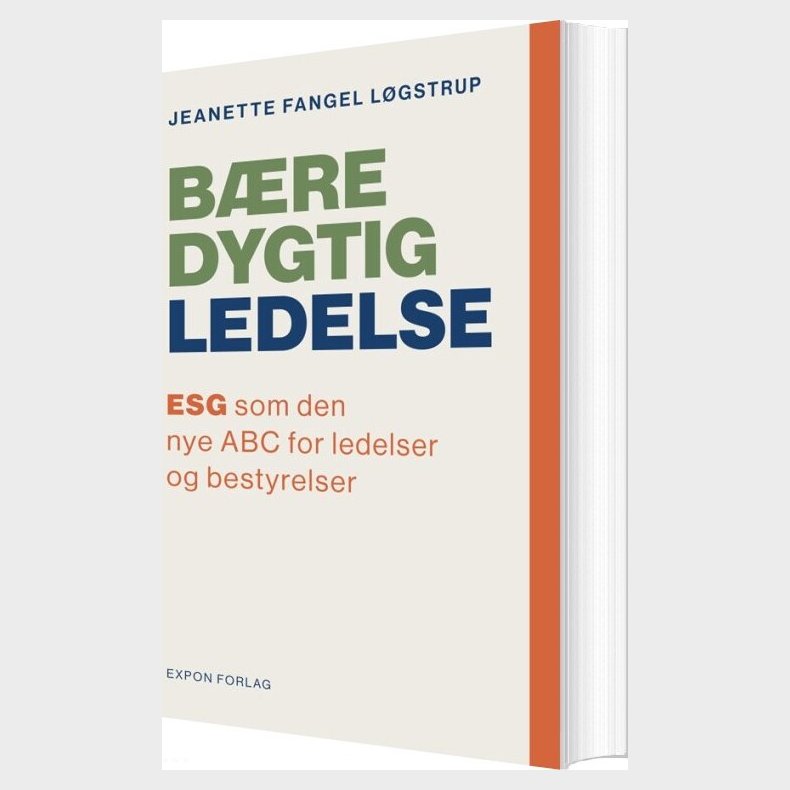 B�redygtig Ledelse - Jeanette Fangel L�gstrup - Bog