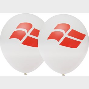 Ballon Med / Dannebrog 6 Stk 25 Cm - Scanseason