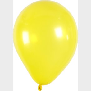 Gule Balloner - Runde - 10 Stk