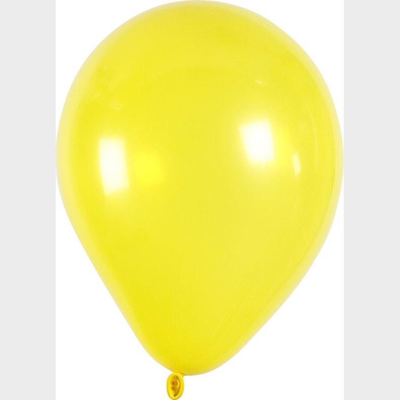 Gule Balloner - Runde - 10 Stk