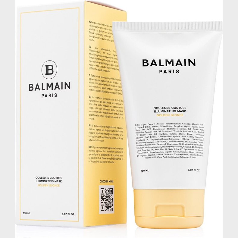 Balmain Hair - Couleurs Couture Illuminating Mask - Golden Blonde - 150 Ml