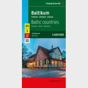 Freytag & Berndt - Baltic Countries - Estonia, Latvia & Lithuania Road Map - English book