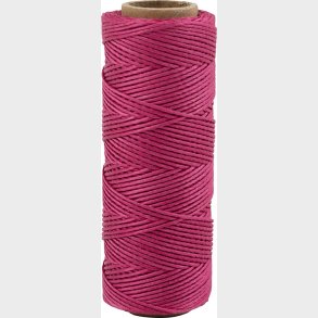 Bambus Snor - Tykkelse 1 Mm - Mrk Pink - 65 M