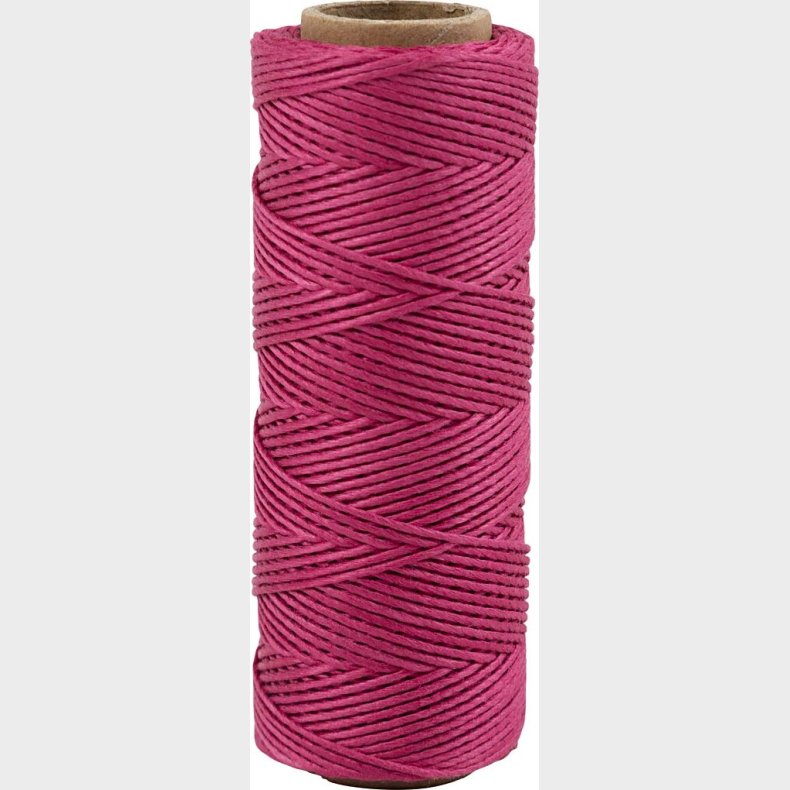 Bambus Snor - Tykkelse 1 Mm - Mrk Pink - 65 M