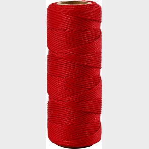 Bambus Snor - Tykkelse 1 Mm - Rd - 65 M