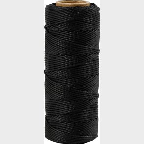 Bambus Snor - Tykkelse 1 Mm - Sort - 65 M