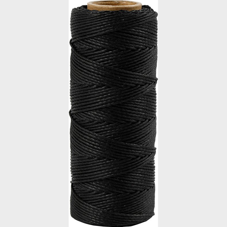 Bambus Snor - Tykkelse 1 Mm - Sort - 65 M