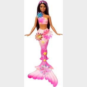 Barbie - Flower Magic Mermaid - Sort Havfrue Dukke
