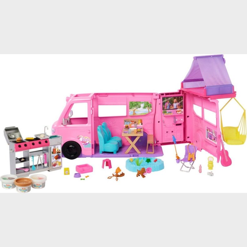 Barbie - Dream Camper Van Leges�t - Over 60 Tilbeh�rsdele