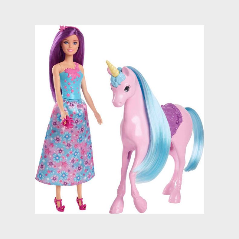 Barbie - Dukke Med Enhj�rning